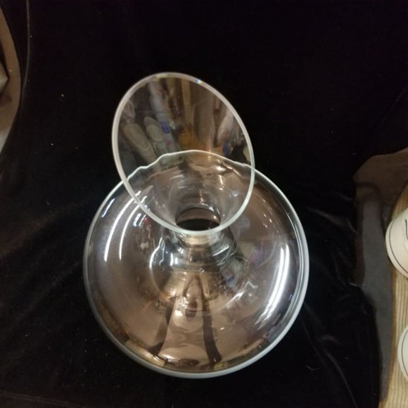 Krosno Poland "Splendour" Blown Glass Carafe fat bottom - Picture 6 of 6